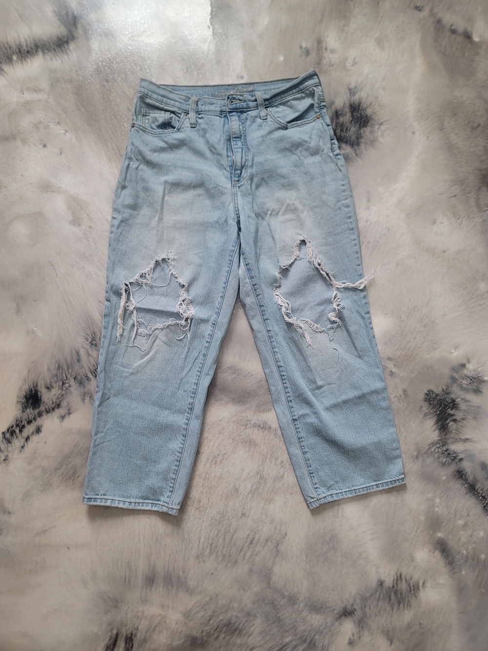 Universal Thread Light Blue Ripped Boyfriend Jeans